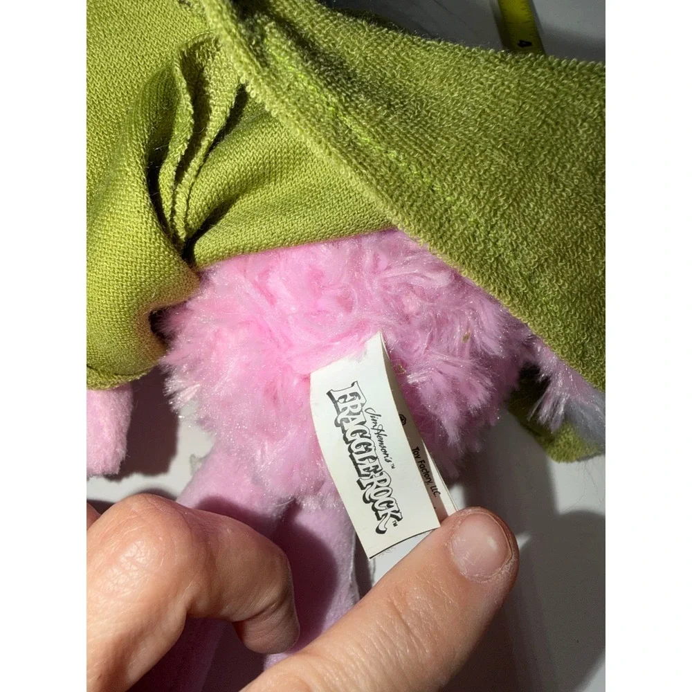 Jim Henson Fraggle Rock Mokey Fraggle Pink Plush Blue Hair Toy Factory 13